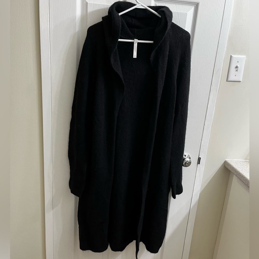 Aritzia Babaton Long Wool Hooded Cardigan